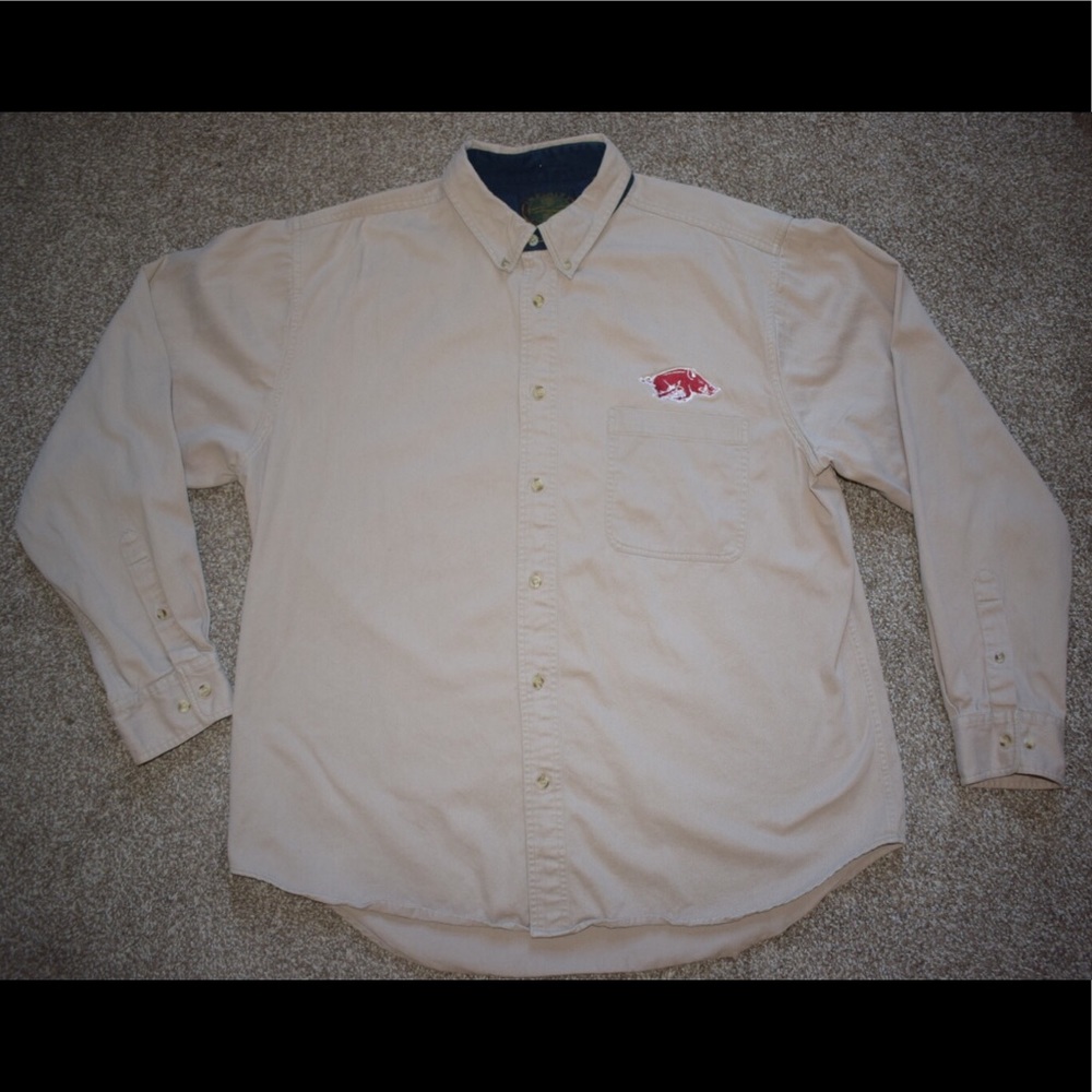 Vintage Arkansas Razorback Button-up